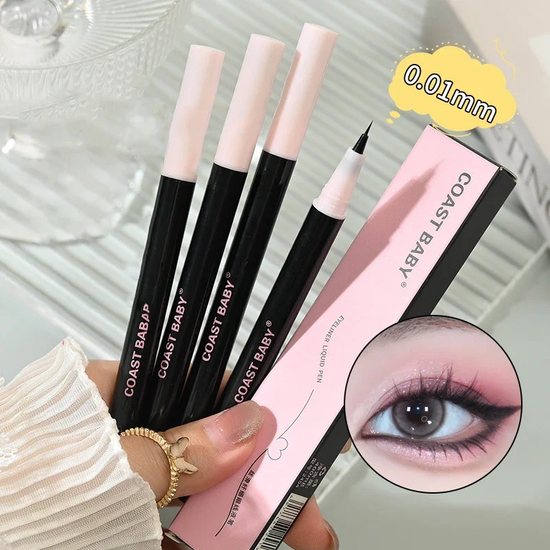 0,01 mm očné linky tekuté pero matné hladké rýchle suché vodotesné ultra tenké očné linky Dolné mihalnice Pen Nonmudivé oči make-upu