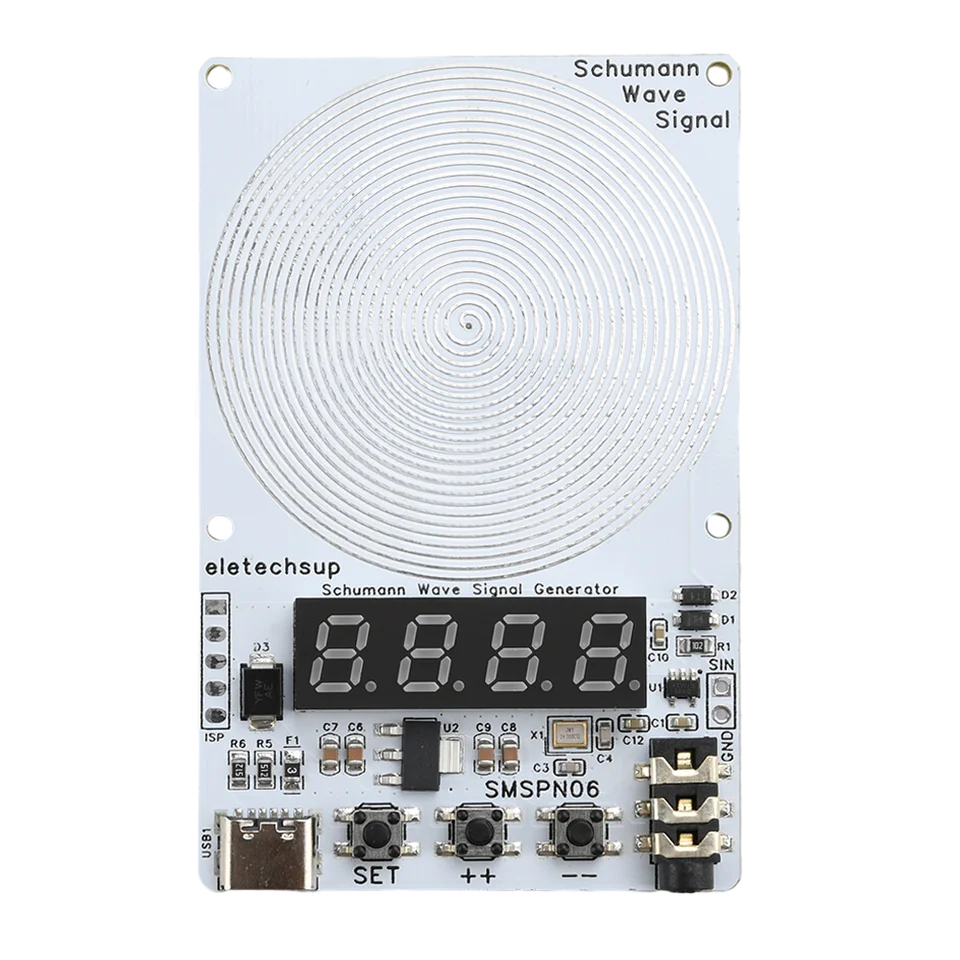 0,01Hz ~ 99999Hz Sinine Wave nastaviteľná Schumann Generátor Generátora signálu Earth Earth Heartbeat Booster Booster SMSPN06 Zelený displej