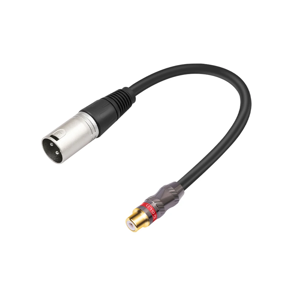 0,3 m RCA Žena až 3pin-xlr mužský adaptér kábel 3pin xlr samca k RCA žena pre zosilňovače reproduktorov