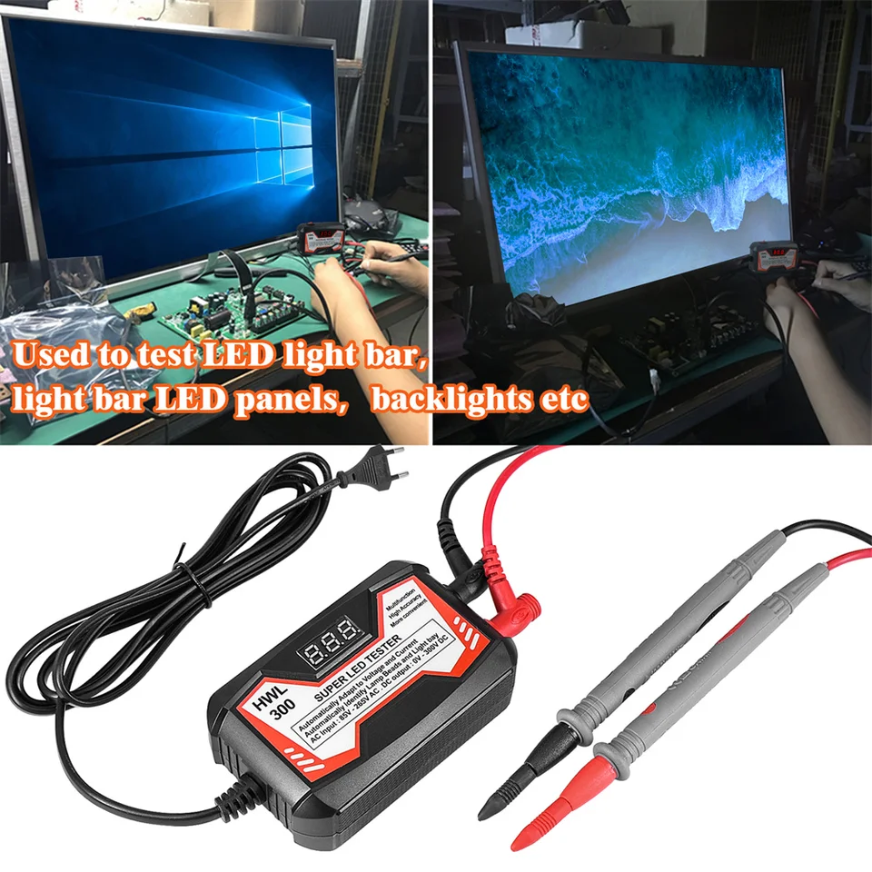 0-300V LED žiarovka LAMP LAMS Light Bar TV tester tester LED prúžky korálky lampa doska testovacie náradie Testovanie TV testery podsvietenia