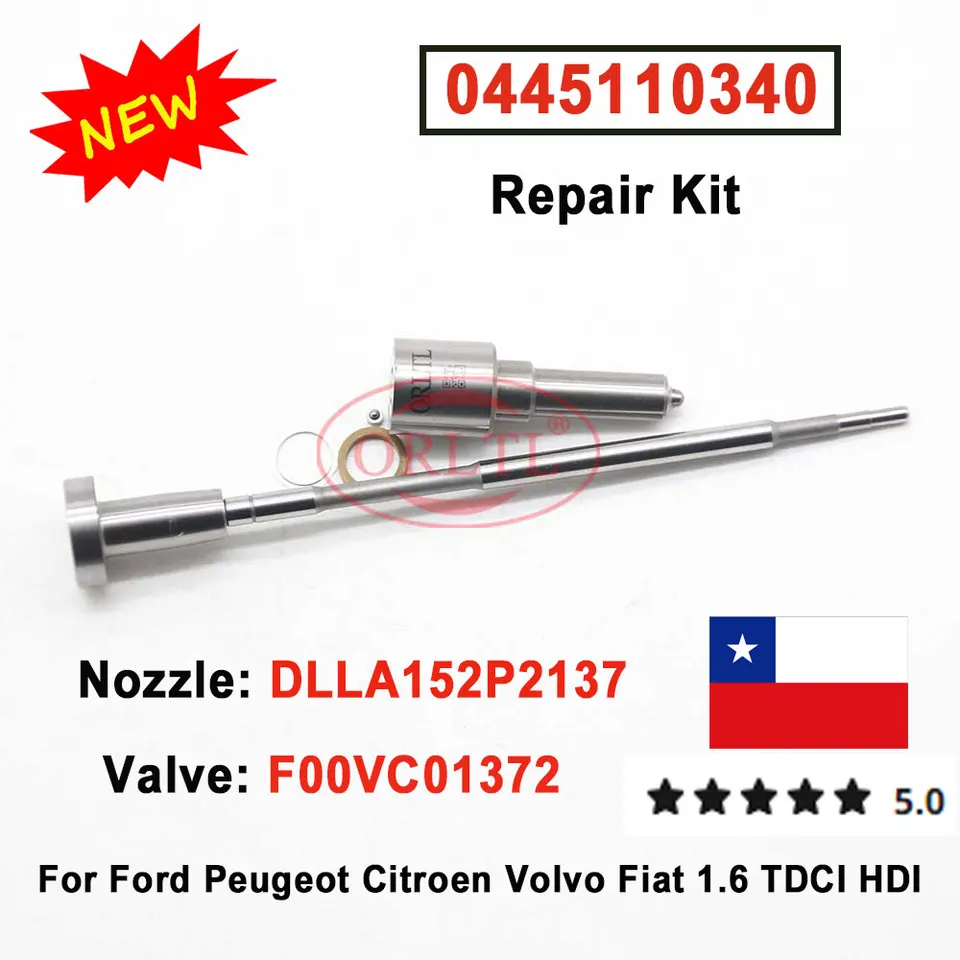0 445 110 340 Diesel Injector Opravy súpravy dýza DLLA152P2137 ventil f00vc01372 pre bosch av2q9f593ba av6q9f593BA DLLA 152 P 2137