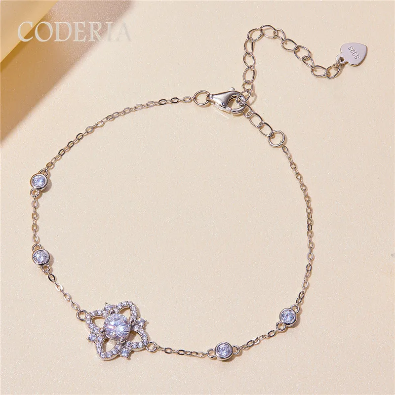 0,5 Carat Luxury Moissanite Náramok Pass Diamond Test Dámsky 925 Sterling Silver Bangle Vynikajúce šperky