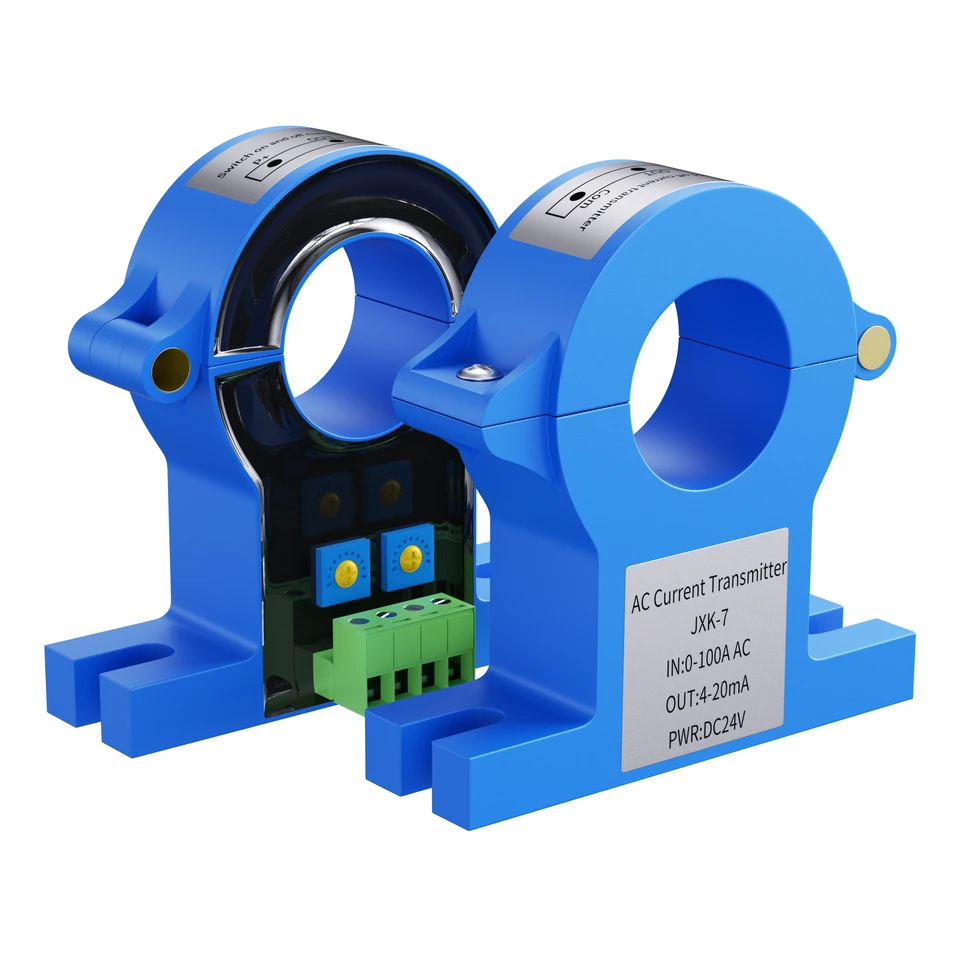 0-600a Open Loop Hall AC DC DC Prúdový vysielač snímač 20 mm 25 mm otvor 4-20MA RS485 Hall Effect AC prúdový prúd prenosu snímača prevodníka