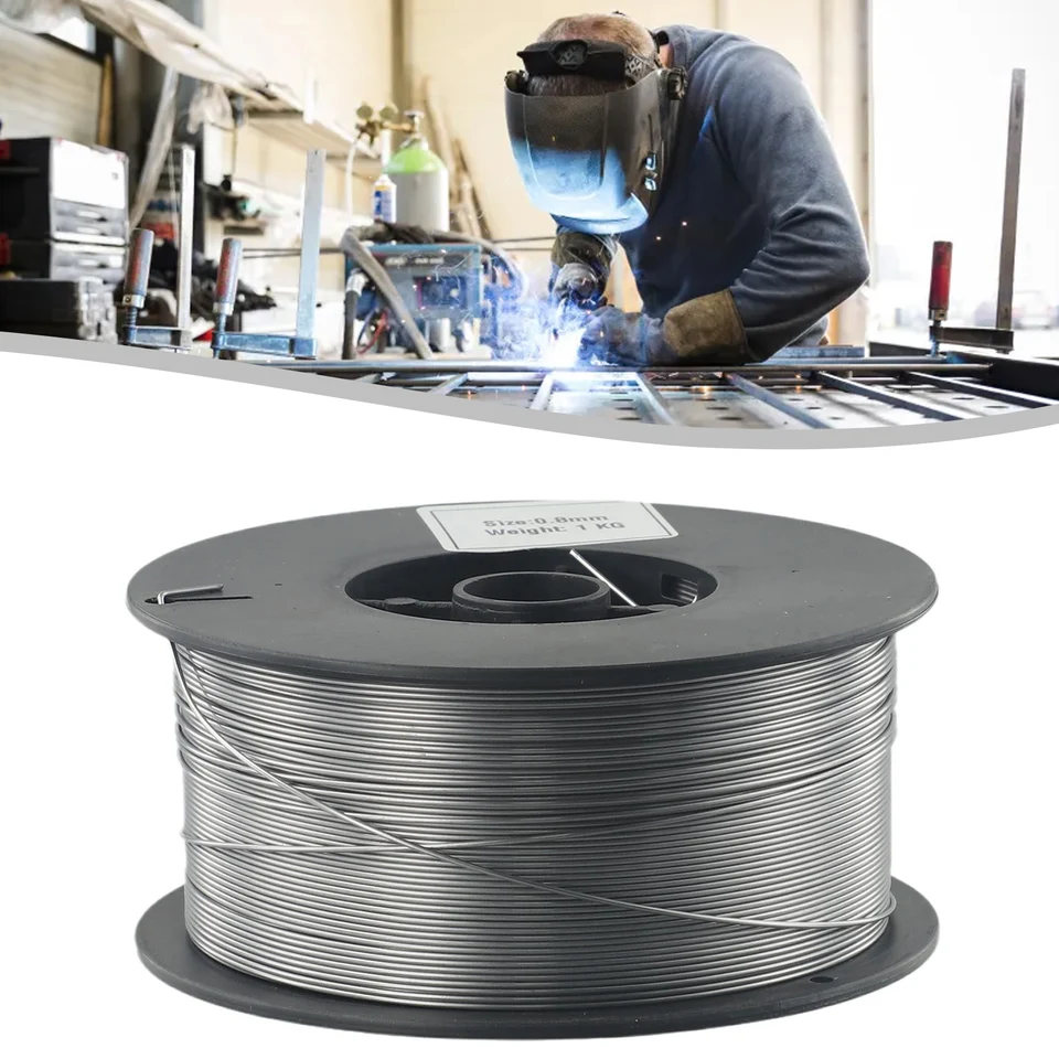 0,8 mm mig drôt bez plynu z jemných oceľových drôtov E71T-GS Flux Core Drôty 1 kg samopytienky Žiadne plynové železné zvary stroj zváračský diel