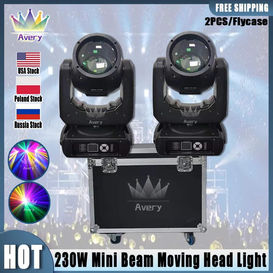 0 Daň 2ks Mini lúč 230W 7R pohybujúce sa hlavu svetlo s lúčom lúča 7R Sharpy Beam 230 Etapad Disco Light 230W 7R lúča