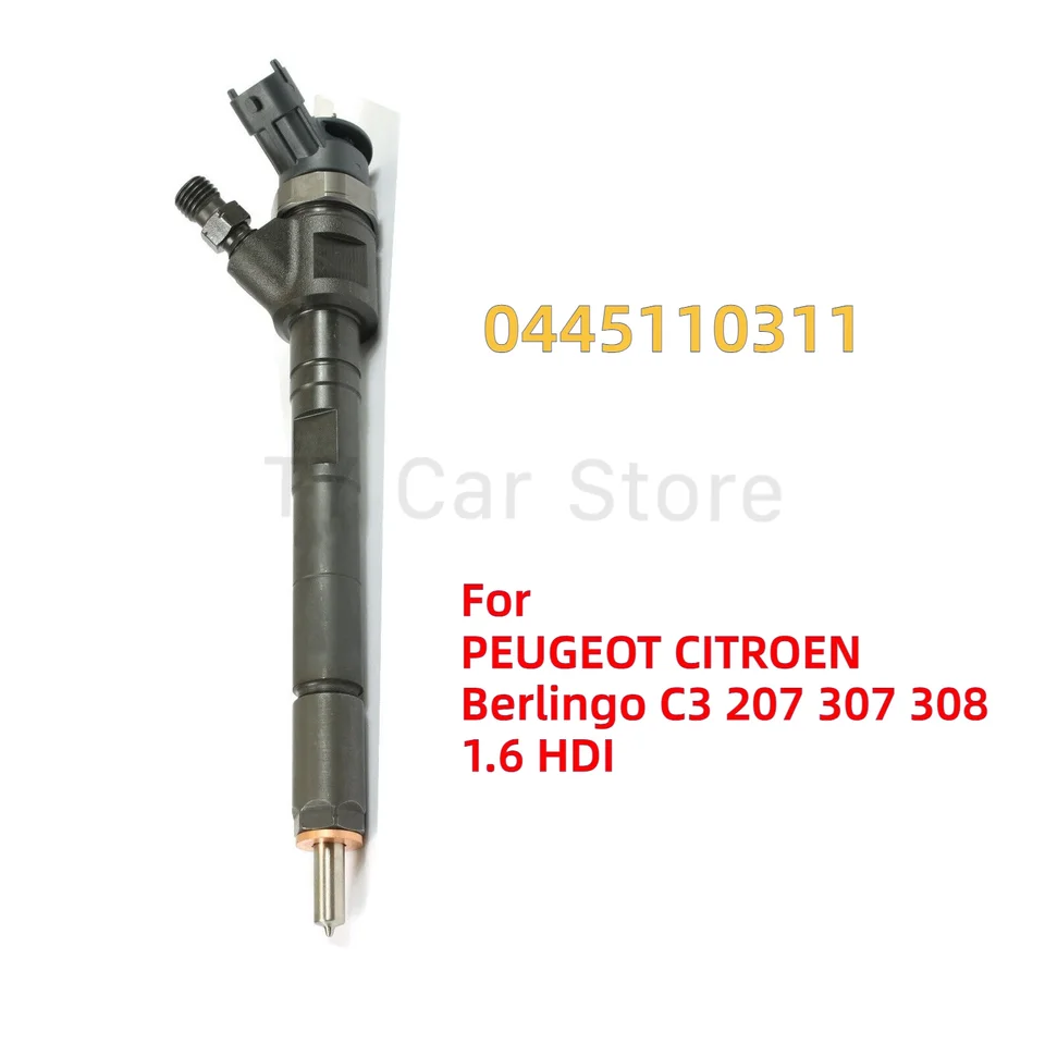 0445110311 Nový injektor s dieselovým palivom 1609849980 1980CQ pre Peugeot Citroen 1,6 HDI 1,6 TDCI Berlingo C3 207 307 308