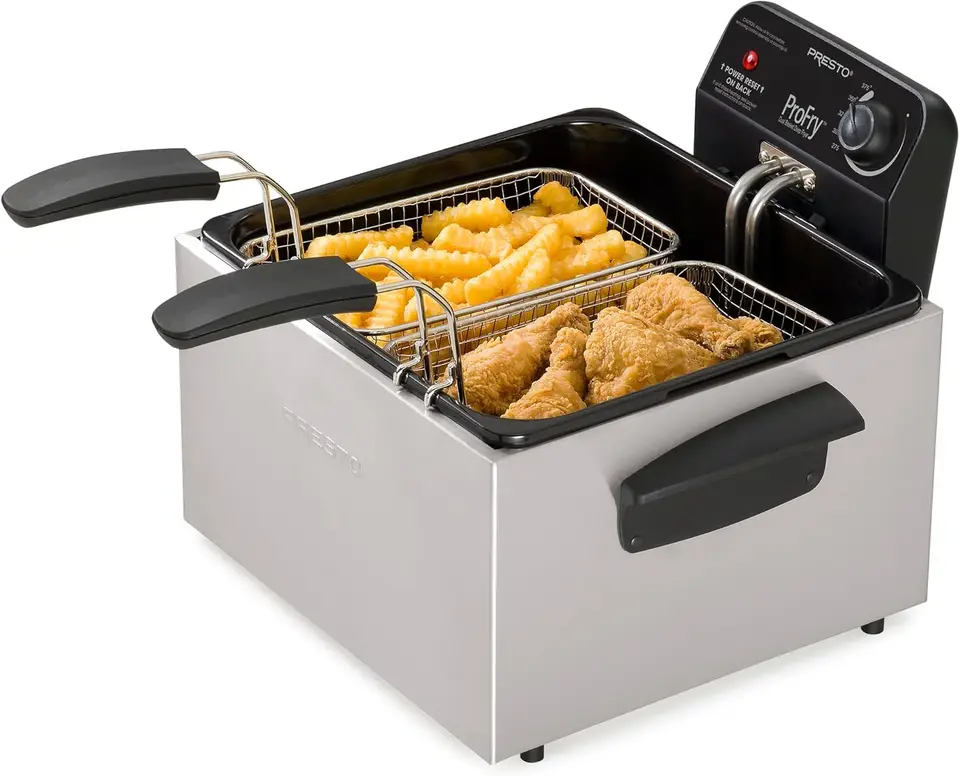 05466 Nerezová oceľ Dual Basket Pro Fry Immersion Element Deep Fryer