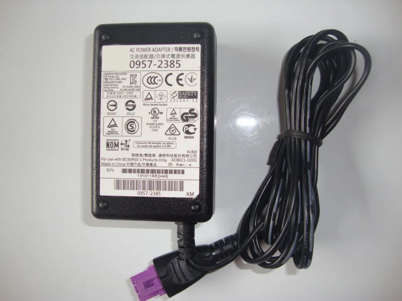 0957-2385 Nabíjač napájacieho nabíjačky AC adaptéra 22V 455MA pre HP 1010 1012 1510 1512 1513 1514 1518 2546 2515 2540 2541 2542 2542 2543 2544