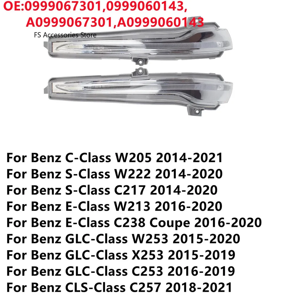 099067301 A0999067401 pre benzové zrkadlá Otočné signálne svetlá Lampa W222 S320 S350 S400 W205 C180 C200 C250 W253 GLC300
