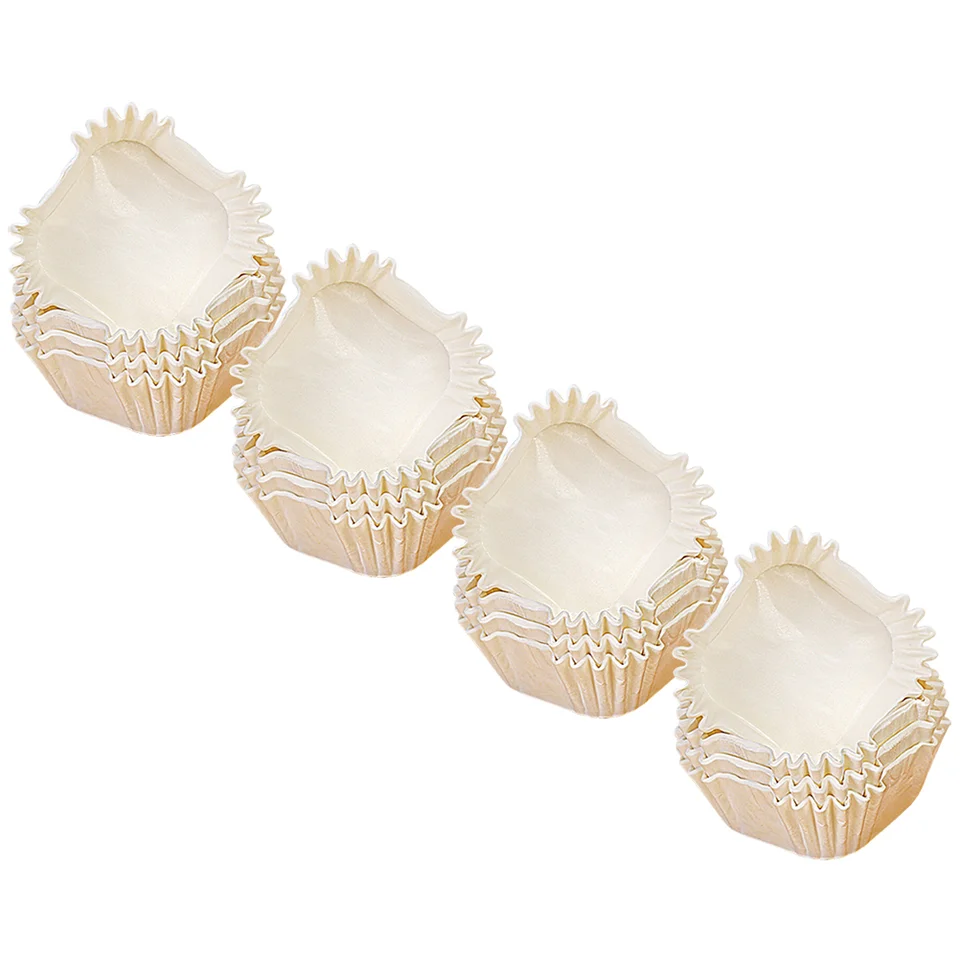 1 000 ks štvorcový koláč na pečenie papier 1 000 ks (biely) Muffin Cupcake Cups Protokol puzdra