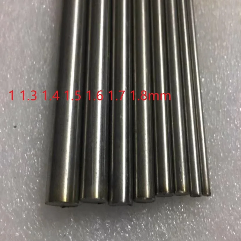 1 1,3 1,4 1,5 1,6 1,7 1,8 mm 304 Nerezová oceľ okrúhle tuhá tyčinka SS304 BAR STRANGY SUS304
