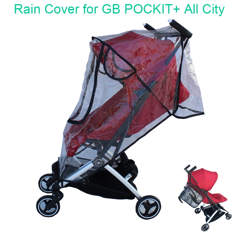 1: 1 detský kočík Doplnky Rainkot Rain Cover Dažďový pokryt odolný voči prachovým krytom pre vetru pre GB vrecka+ City Cybex Libelle