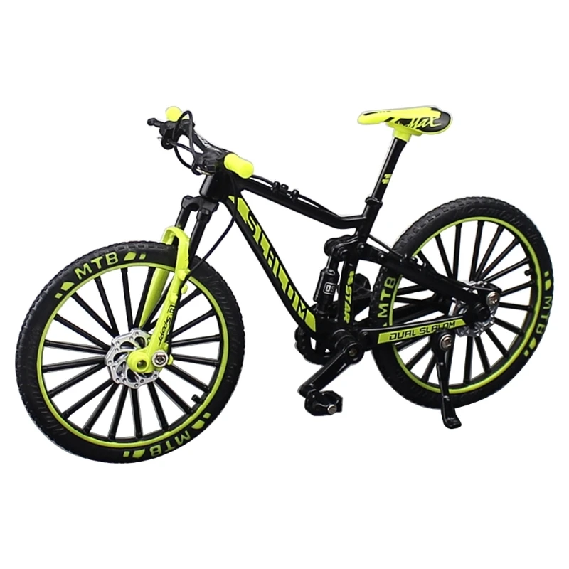 1:10 mierka Finger Mountain Bike Bicykle Model Model Miniature s jasnými farbami Zábavné a zaujímavé darčeky pre dospelých Y55b