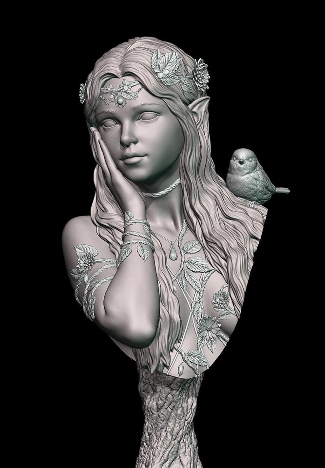 1/10 ŽIVÝCH MODEL BUST GK ， Nezostávajúca a nenatretá súprava