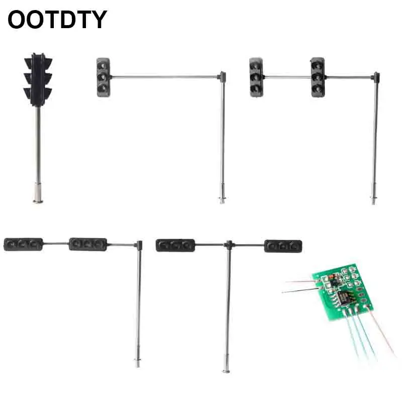 1/100 mierka LED svetlo Mestské semafor Model Model Building Pieskové tabuľky Modely Modely Miniatúrne detské vzdelávacie hračky