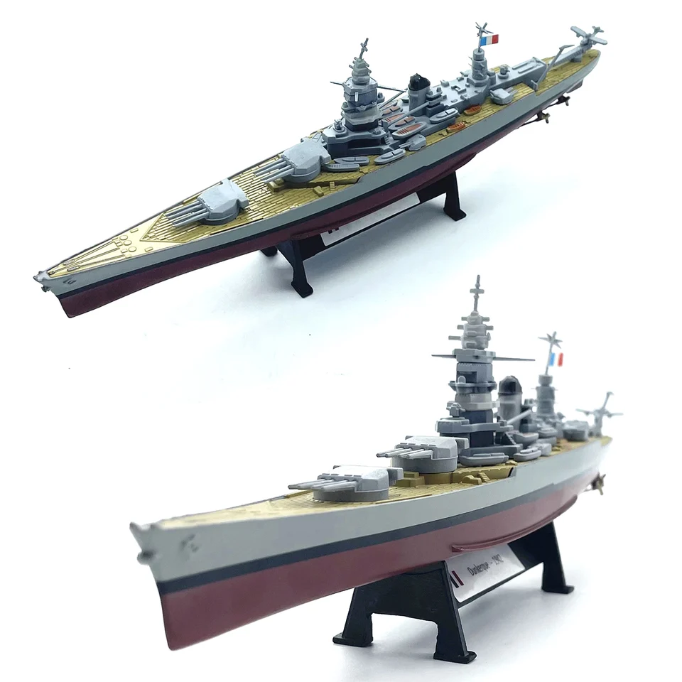 1: 1000 druhej svetovej vojny francúzsky Dunkirk Battleship Model Static Model modelu zliatiny trupu