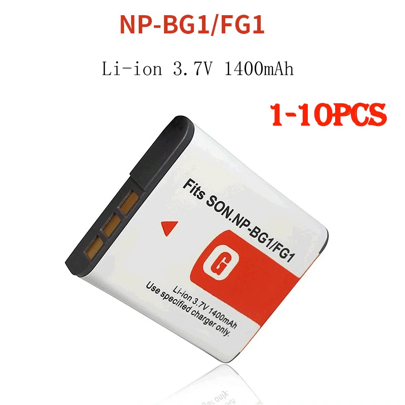 1-10ks 3,7V 1400MAH NP-BG1 batéria NP BG1 NPBG1 batérie FG1 DSC T20 T100 HX30 W120 W125 W130 W150 W170 W200 W210 W220 W220 W230