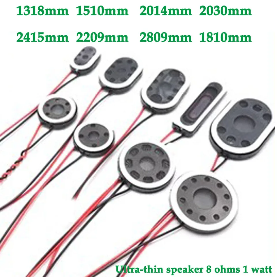 1/10ks reproduktor Tablet Tablet Micro Reproduktor 8r 1W 8 ohm 1 watt 1318 1510 2014 2030 2415 2209 2809 1810 konektor malého hlasového rohu