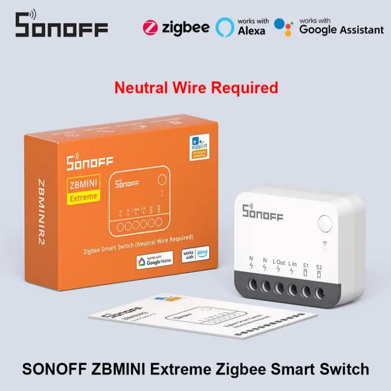 1-10ks Sonoff Zbminir2 ZigBee3.0 Smart External Switch Control Compakt Compact