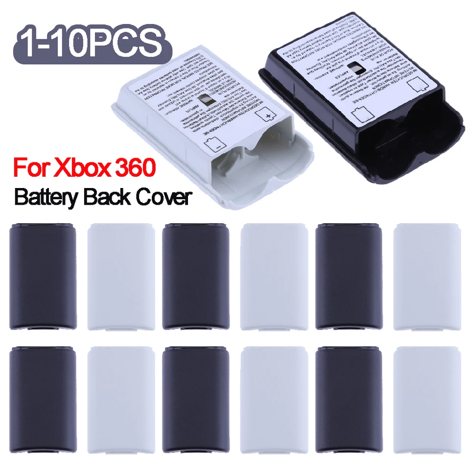 1-10ks zadné puzdrá krytu batérie držiak na balenie shellu pre Xbox 360 Wireless Controller JoyPad Joystick Výmena dielov