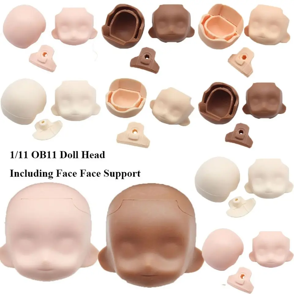 1/11 OB11 Hlava bábiky vrátane podpery tváre zadná hlava Body OB11 Fit Fit OBITSU11 GSC DOD Dolls 1/12 BJD Dolls Hračky