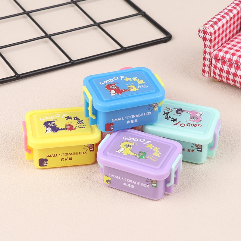 1/12 Dollhouse Mini Storage Box Model Model Furniture Accessories for Doll House Domov Dekorácie Deti Predstieranie hračiek na hranie hračiek