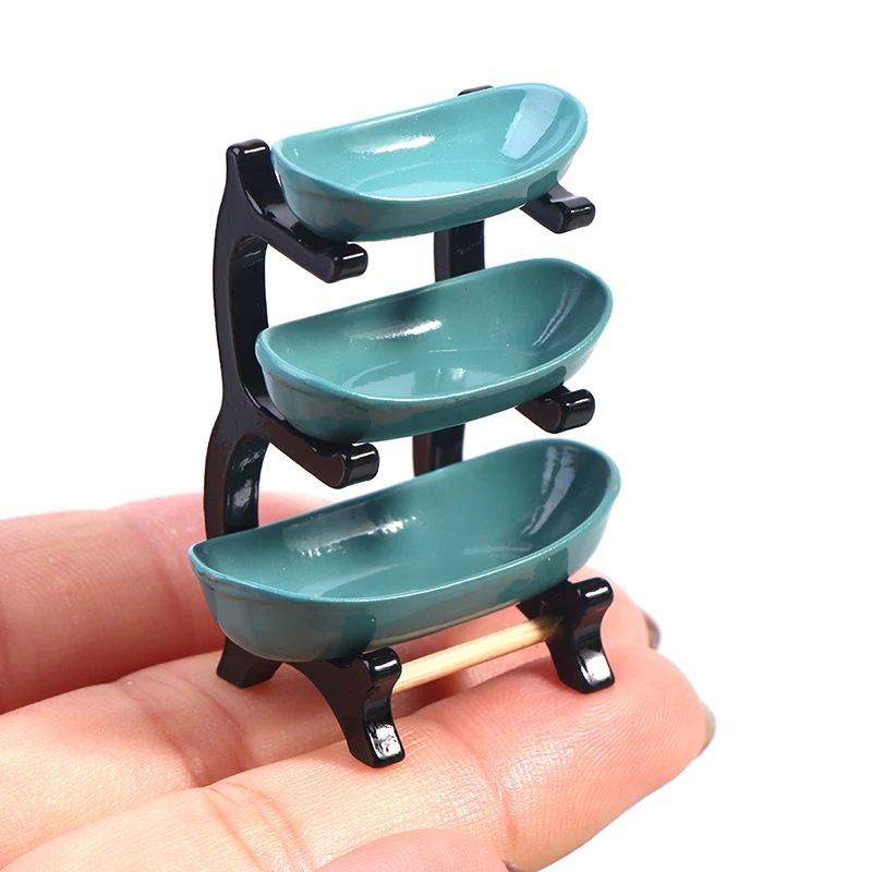 1:12 Dollhouse Miniatúrny kuchynský nábytok doplnky úložného stojana pre danú dekoráciu DETICKE DETAD PRETEND HERO HOLY