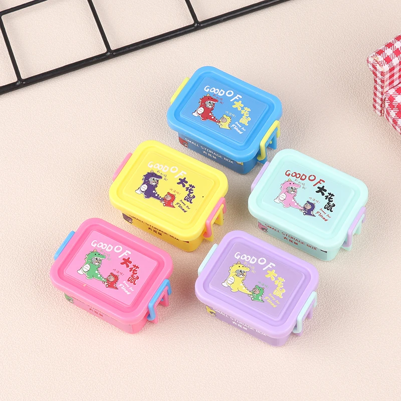 1/12 Dollous Mini Storage Box Model Dollhouse Home Dekoration Dolls Dom House Accessories for Kid Predstierať hračky