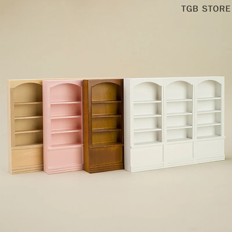 1:12 Dollouse Dishel Cabinet Obývacia izba Mini nábytok okno vitrína stolové stoly set pre bábiky Domov príslušenstvo