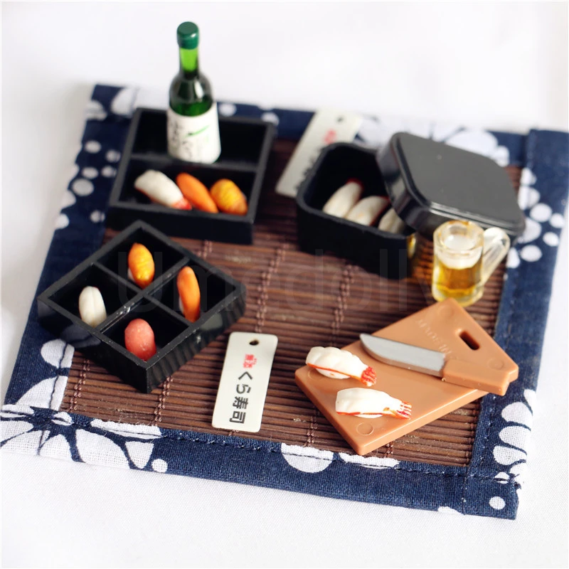 1/12 Miniautre Dollouse Japanese Play Mini Sushi Sake Sake pre ob11 bjd Doll House Kitchen Cundniture Actle