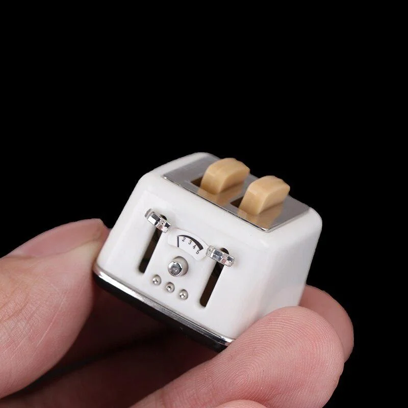 1/12 Scale Dollouse Bread stroj s toastovými miniatúrnymi roztomilými dekoráciami hriankovacia bábika Mini príslušenstvo 4 štýly