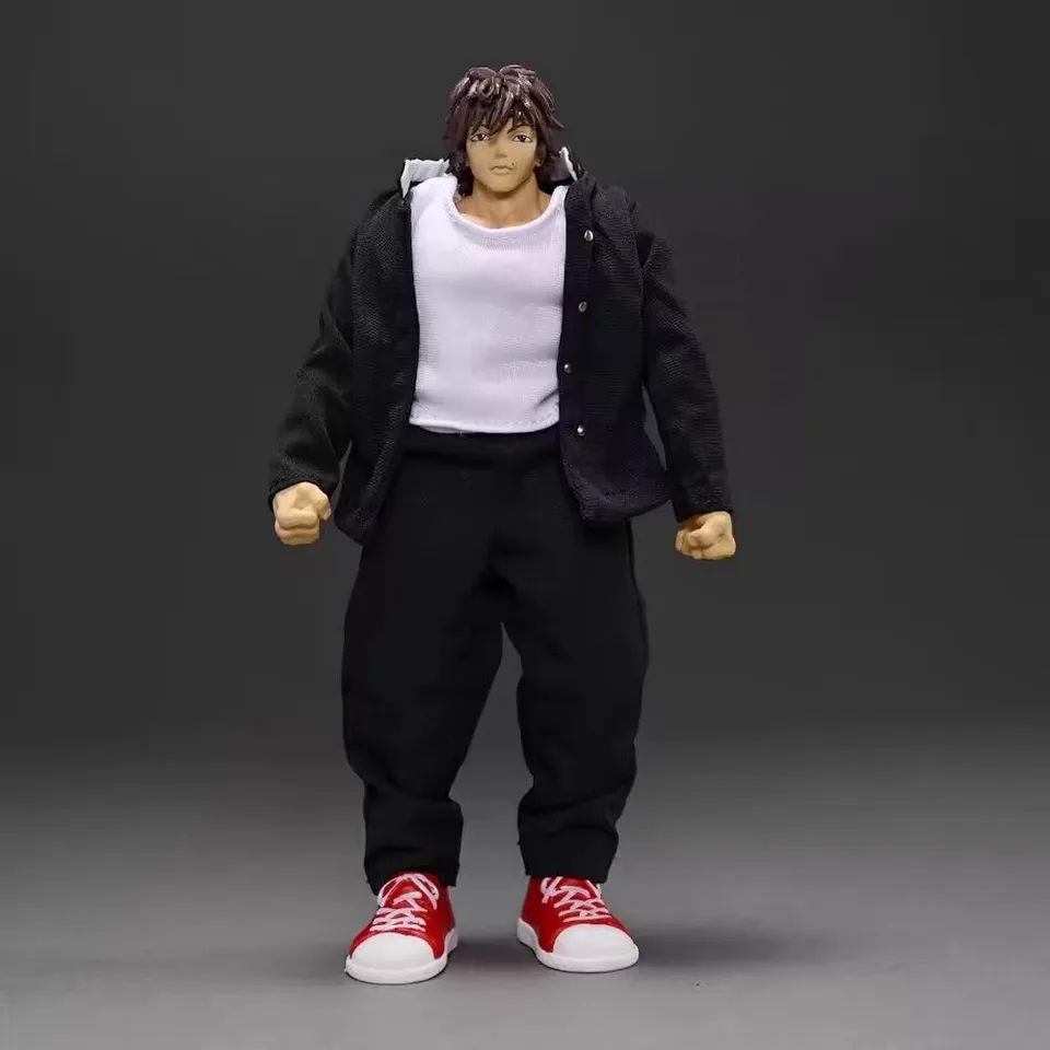 1/12 Soldier Baki Yujiro Hanma Clothing Študent Uniforma Top Pans Vet Shoes Model Fit 6 '' Action Figure Strong Body na sklade