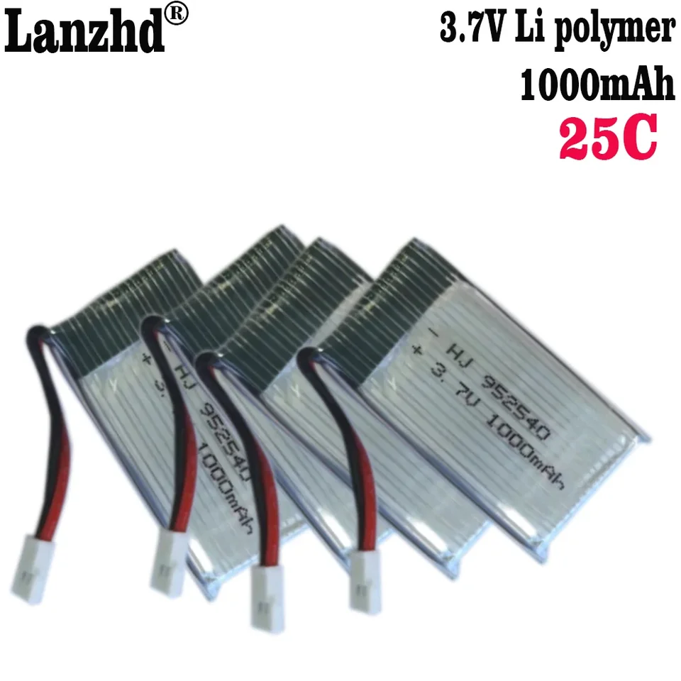 1-12ks 3,7 V 1000 mAh lítium Battery Accessory 952540 batérie pre batériu Dron Drone Air 25C