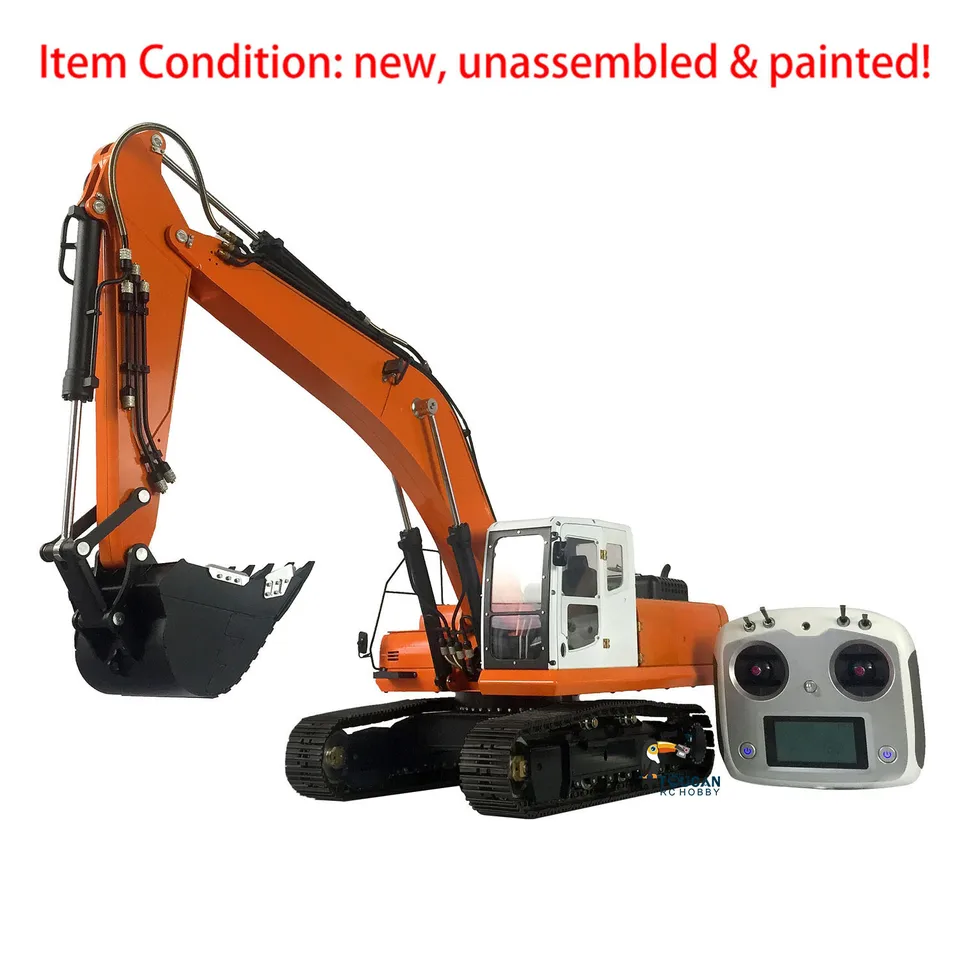 1/14 LESU PC360 AC360 Kovový hydraulický RC Excavator Model Tracks Oflecket Maľované hračky THZH0898
