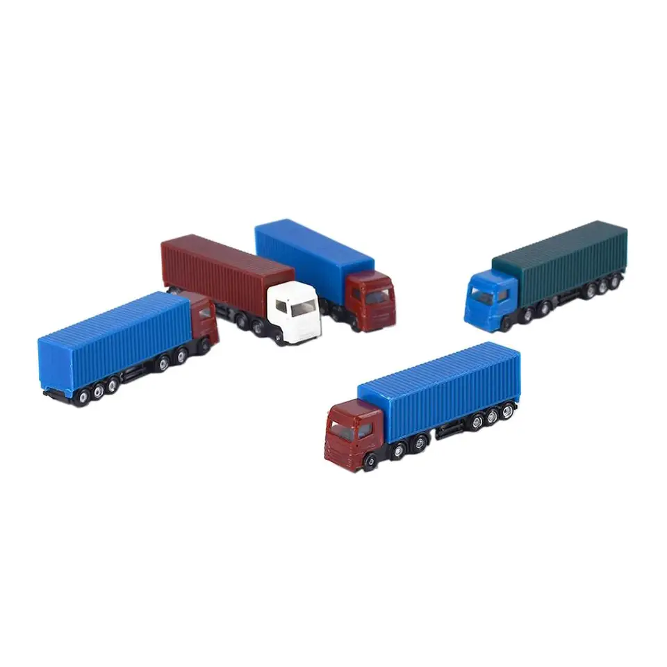 1: 150 Model Model Model Container Truck Conory vozidlá n rozchod a architektúra Model Building Supplies, balenie 5