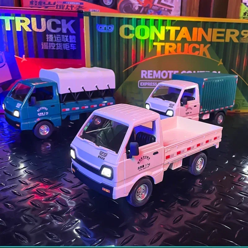 1:16 diaľkové ovládané RC auto malý náklad plávajúce dodávky Malé kamión Micro Pickup Led Truck Boys