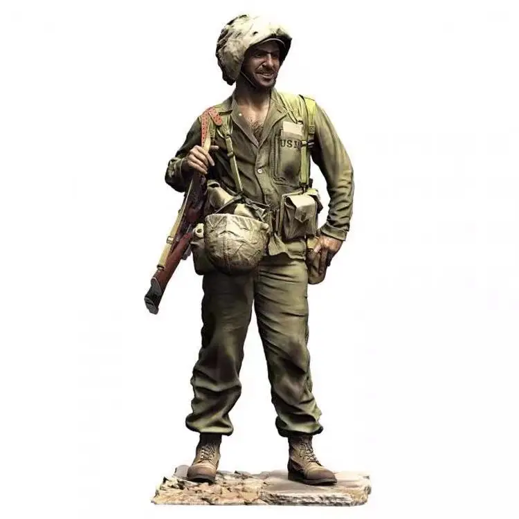 1/16 Model Soldier Resin Soldier WWII US Marine Corps GK postava