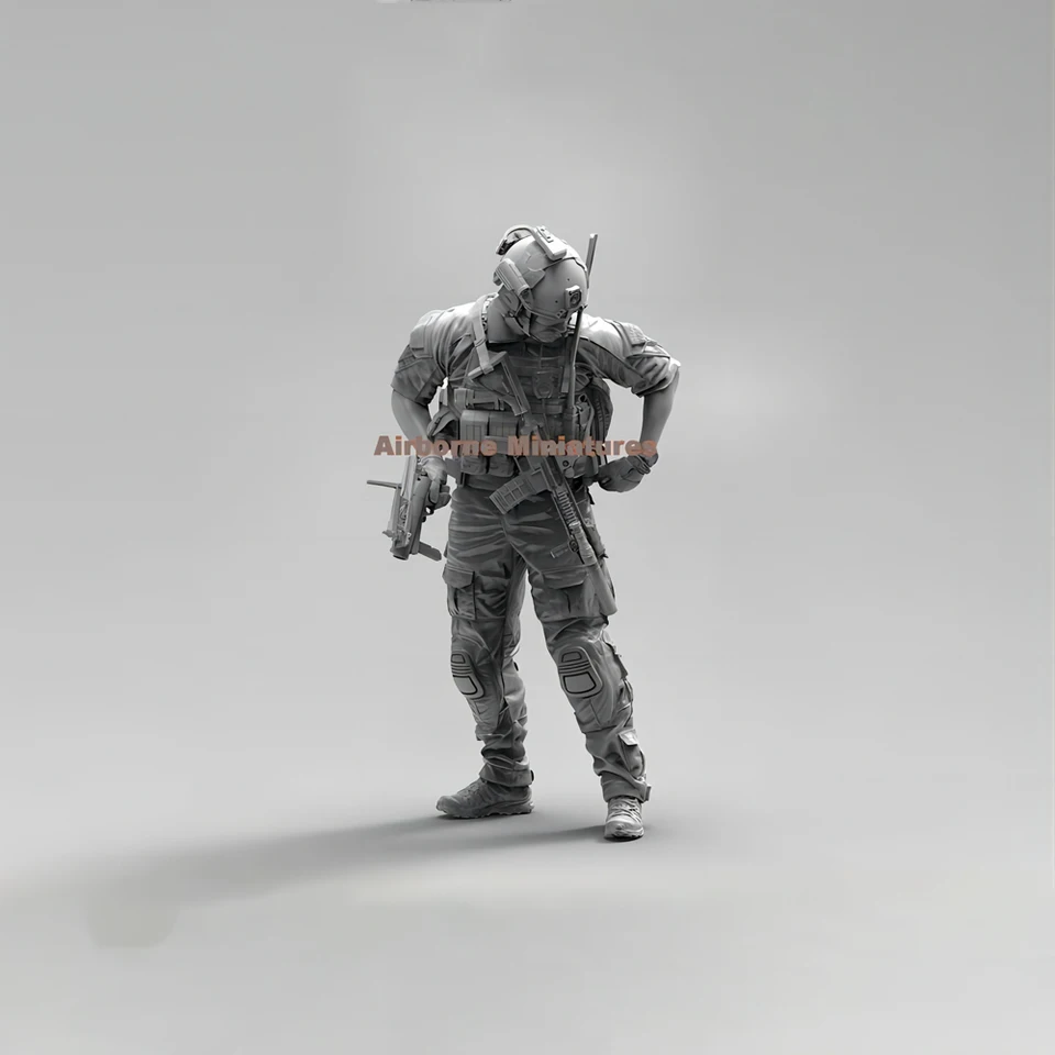 1/16 živice Model figure súpravy GK, vojenská téma ， nezasiahnuté a nenatreté, 402c