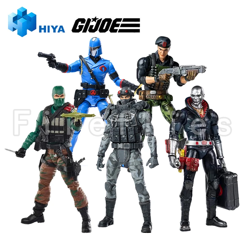1/18 Hiya Action Figure vynikajúca mini séria Gijoe veliteľ Destro Flint Beach Head Firefly Anime Collection Model Toy Toy