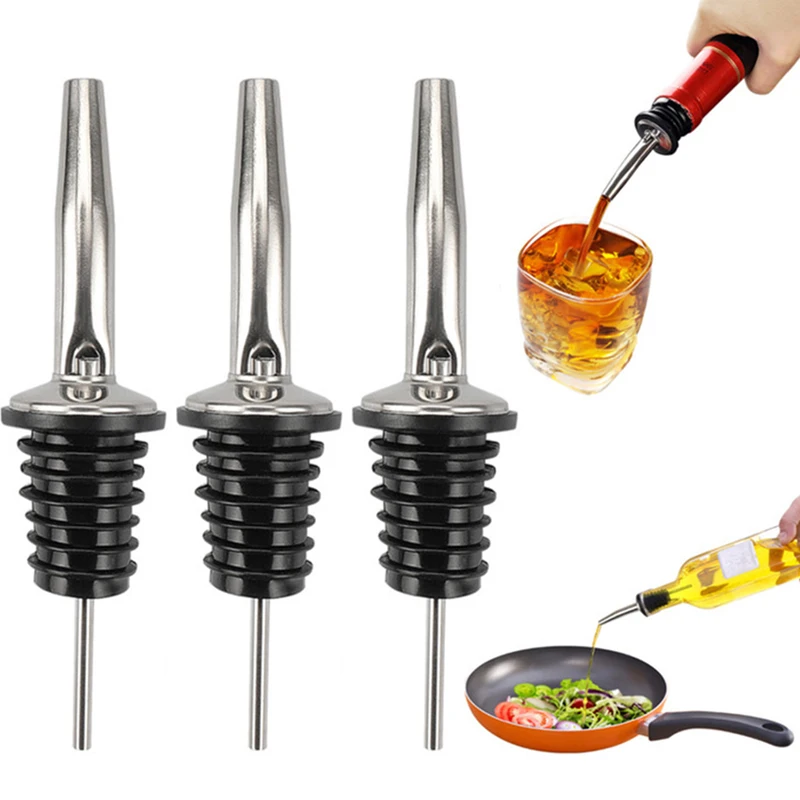 1/2/3/4ks z nehrdzavejúcej ocele Fľaša na fľašu s fľašou na olivový olej nalievača nalievanie fľaše na vylievanie fľaše na klenoty pre fľašové barové doplnky