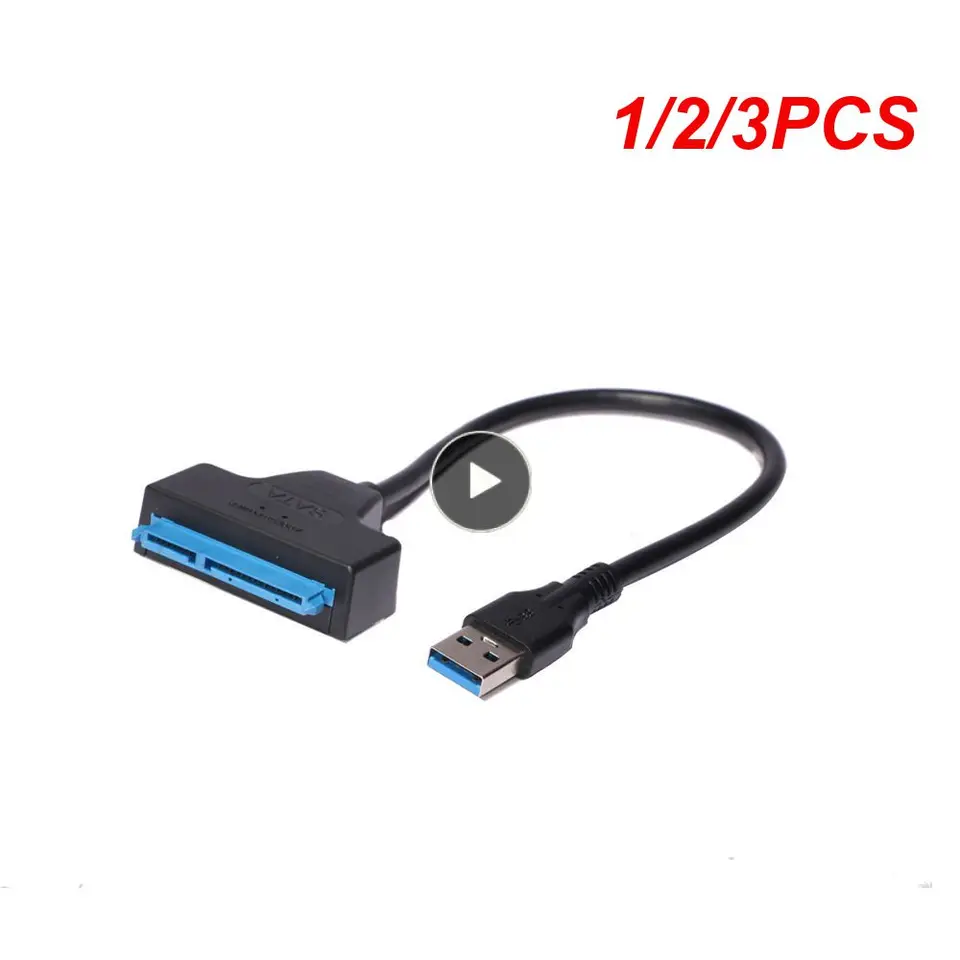 1/2/3ks 3,0/2,0 SATA až 6 Gbps 3 kábel SATA na USB 3.0 Adaptér podpora 2,5 palca Externý HDD SSD Pevný disk 22 Pin SATA III