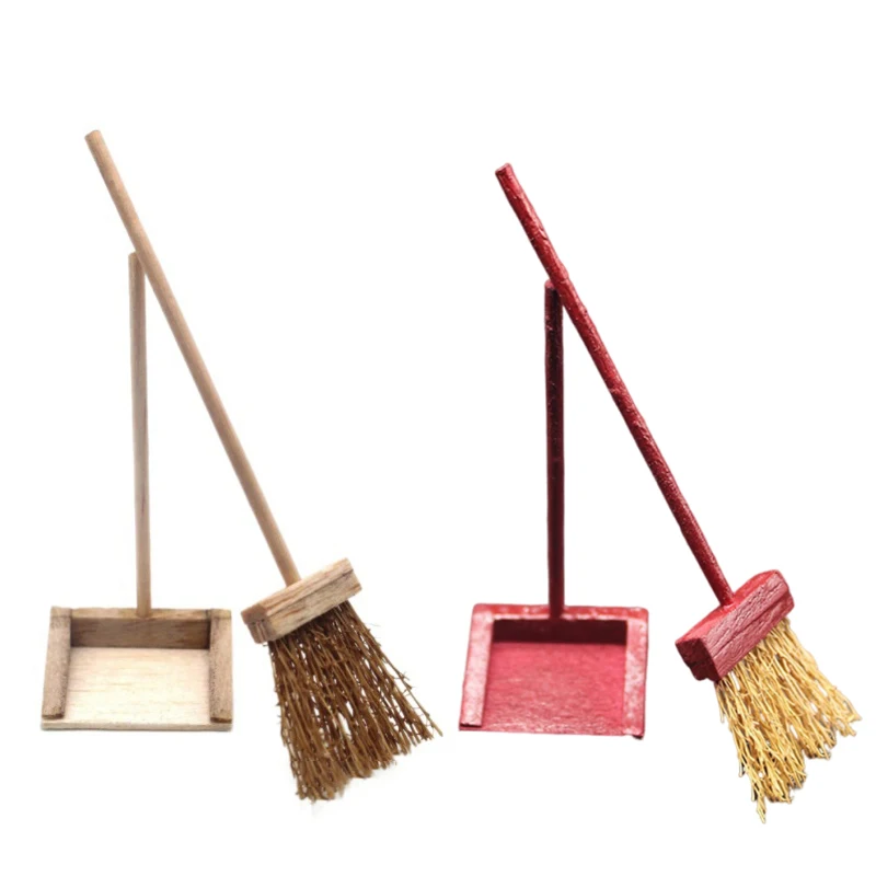 1/2/3ks súpravy na čistenie nástrojov pre dolu Dollhouse Sada súpravy Klasické hračky predstierajú hračky na nábytok 1:12 Doll House Accessories