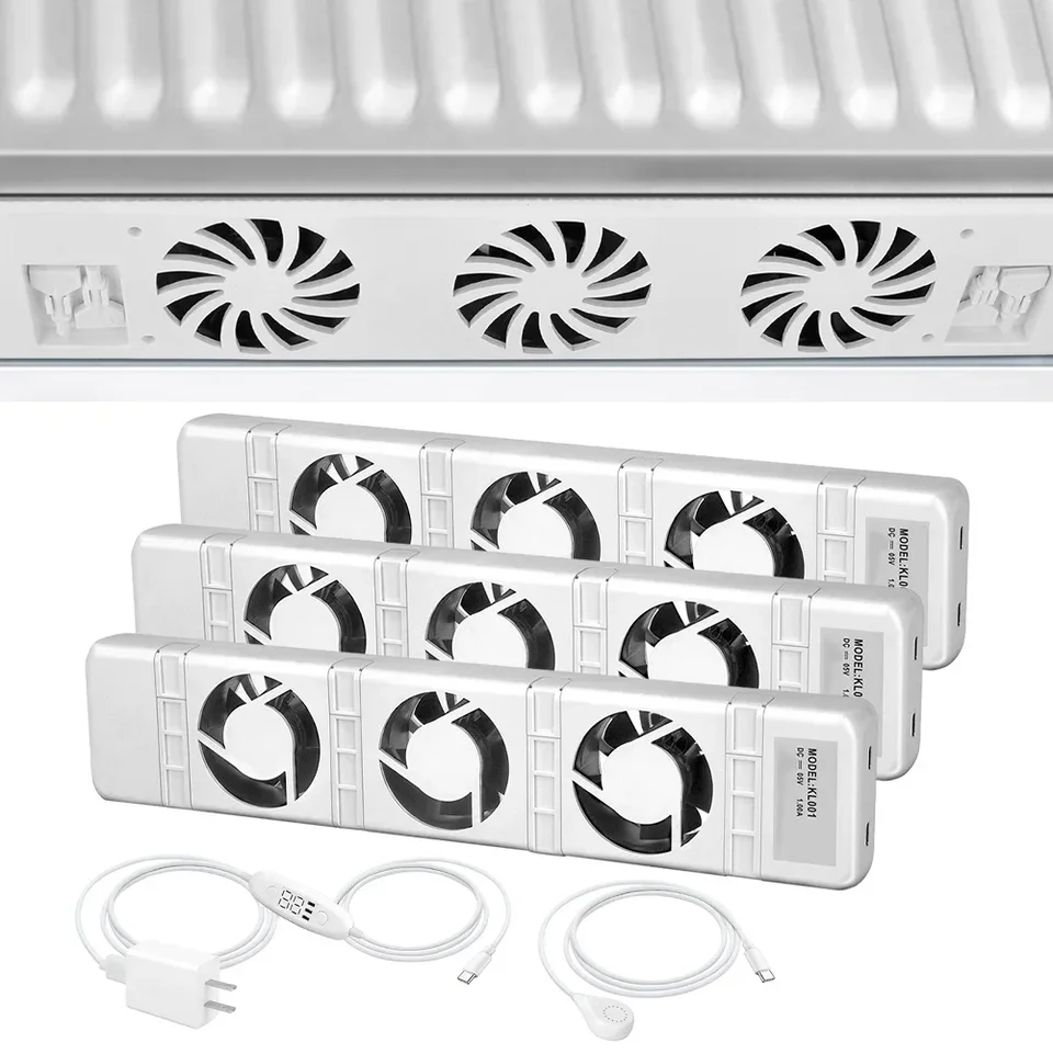 1/2/3pc ventilátor radiátora 100-240V 50/60Hz posilňovacia súprava Ventilátor Ventilátor Universal propagácia horúceho vzduchu obeh 30x7x3cm