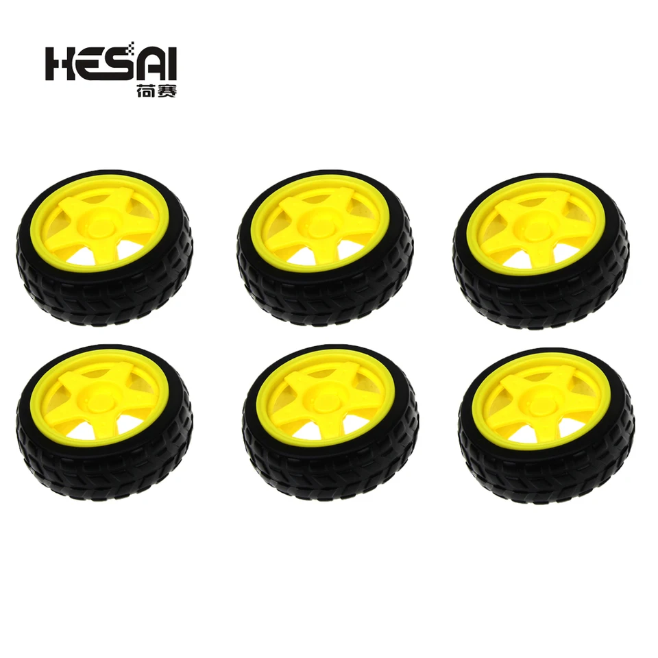 1/2/4/6ks TT Motor Smart Car Wheel Appanence Appanent pre Arduino DIY Kit koleso Chassis