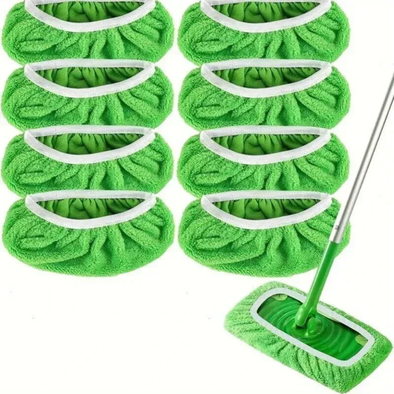 1/2/4/8ks domácnosť Mop vymeniteľná handrička Multifunkčná umývateľná opakovane použiteľná plochá mop coth Cover