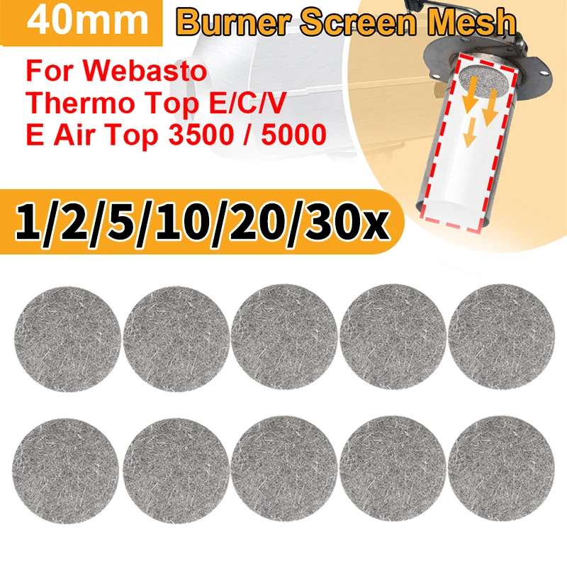 1/2/5/10/20/30x 40 mm múdry ohrievač siete 67955A Parkovací ohrievač výmeny dielov pre Webasto Thermo Top E/C/ve Air Top 3500/5000