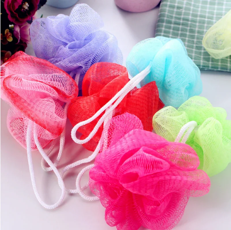 1/2/5ks Loofah Bath Ball Guľová špongia s mliečny