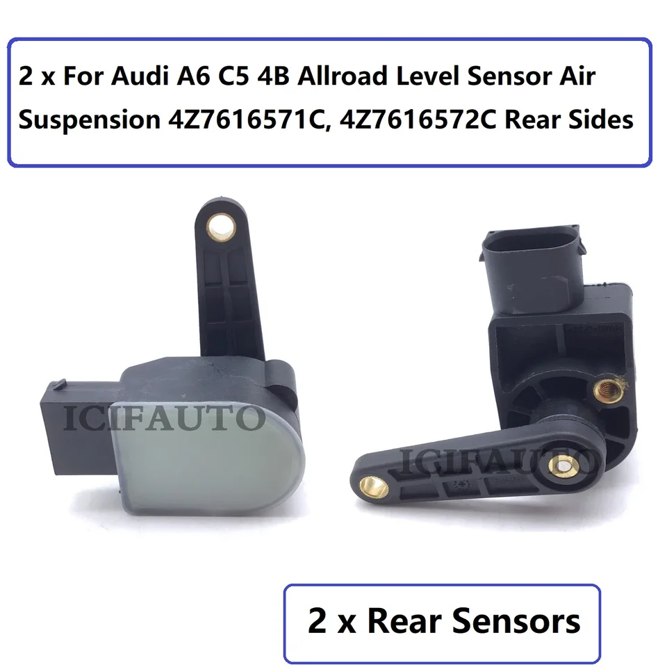 1/2 ks pre Audi A6 C5 4B Allroad zadná úroveň Sensor Air Suspension OE# 4Z7616571C, 4Z7616572C, 4Z7 616 571C, 4Z7 616 572C