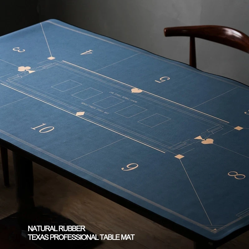 1,2 m Texas Hold'em pokers obrusový obrus semišový gumový luxusný tkanina tlač kasínové doskové hry Mat Home Gaming Desk Pad