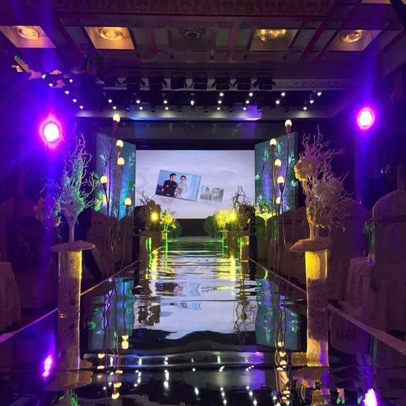 1,2 mx 20 m/roll Fashion Silver Mirror Carpet Uličky Runner pre Dodávky na pozadie svadobnej hostiny